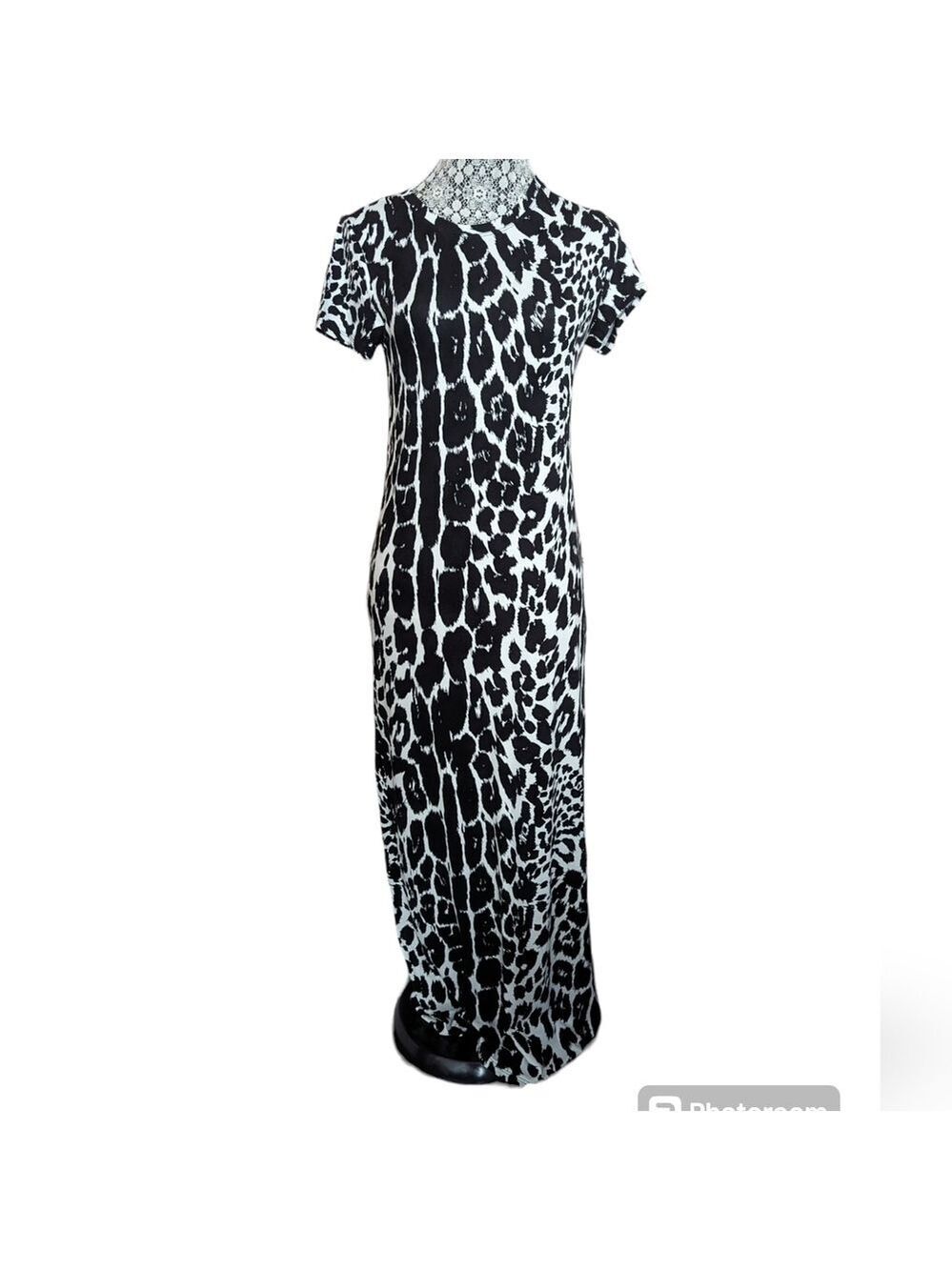 Juicy Couture Leopard Print Maxi Dress.